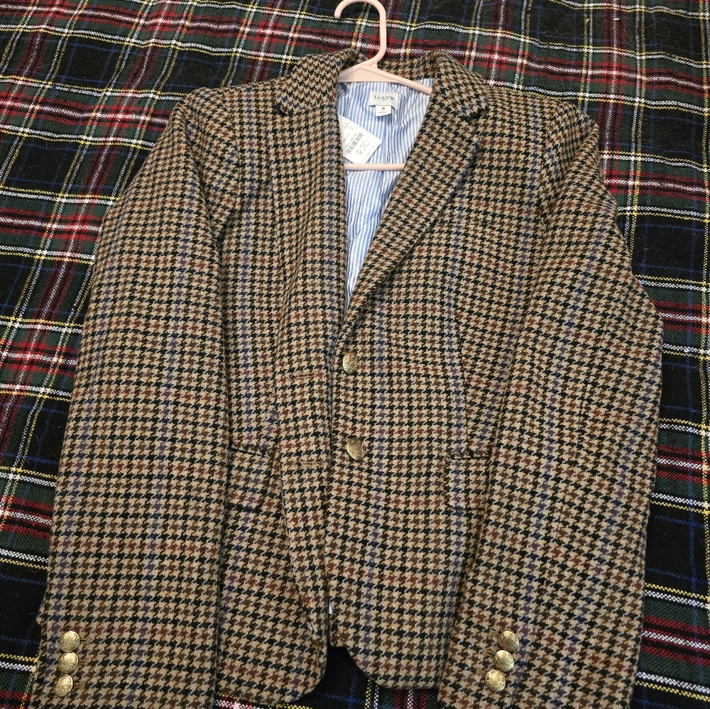 J crew wool tweed blazer